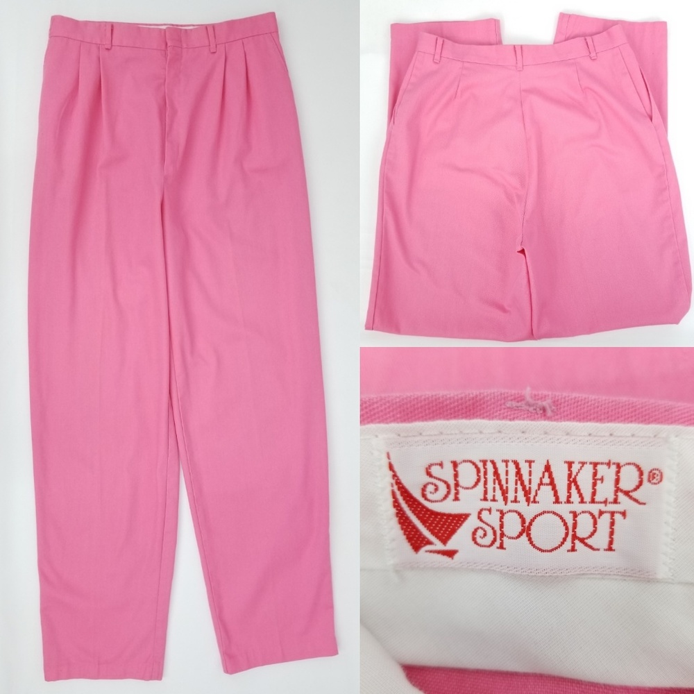 vtg Spinnaker Sport High Waist Pleated Pants 30x30